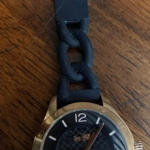 Coach Maddy Watch Black with Black Rubber Strap - Picture 5 of 8